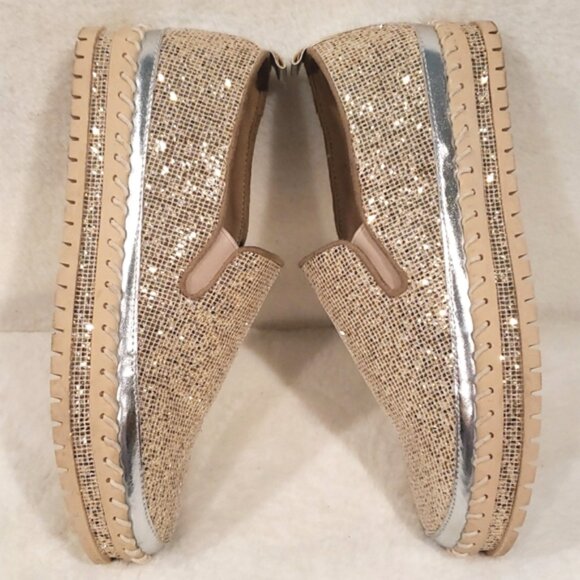 JOLIMALL Gliter Platform Slip On Loafer/Sneaker - Picture 4 of 13